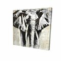 Fondo 32 x 32 in. Greyscale Elephant-Print on Canvas FO2790579